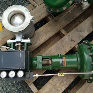 FISHER 6in CLASS 150-300 V-200 1052 ACTUATED VALVE